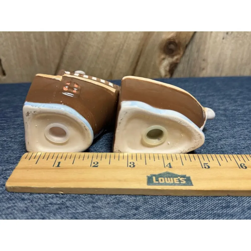 Cracker Barrel Pirate Ship Salt and Pepper Shakers Ceramic Set
